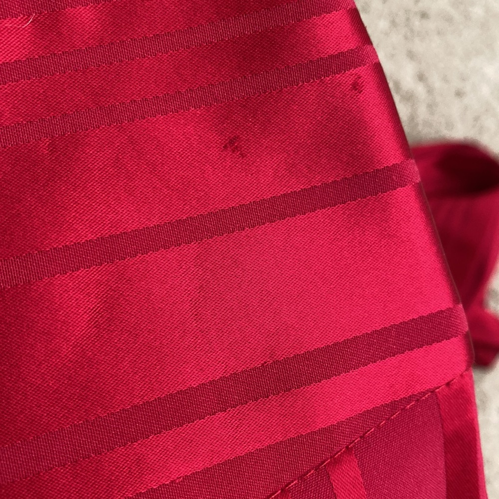 Cache Striped Red Groovy Satin Pants (Size 6) - image 5